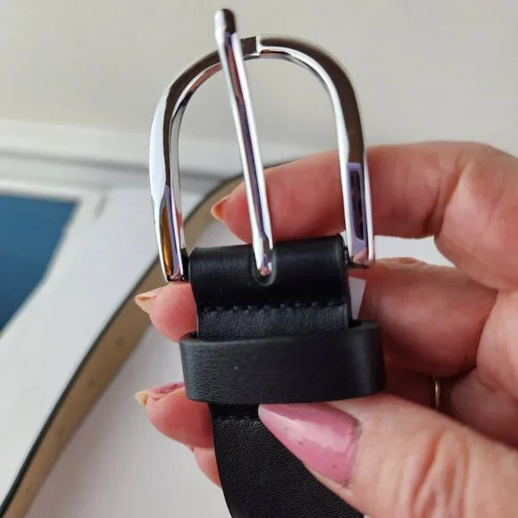 Steve Madden Black Belt Bag Fanny Pack Waist Diamond Weave NWOT - Picture 4 of 8